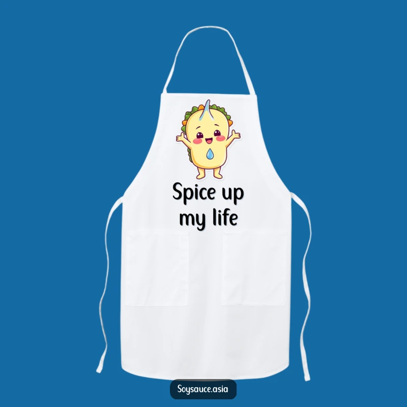 Funny Taco Chef Apron - Embrace Messy Fun in the Kitchen with This Hilarious Design