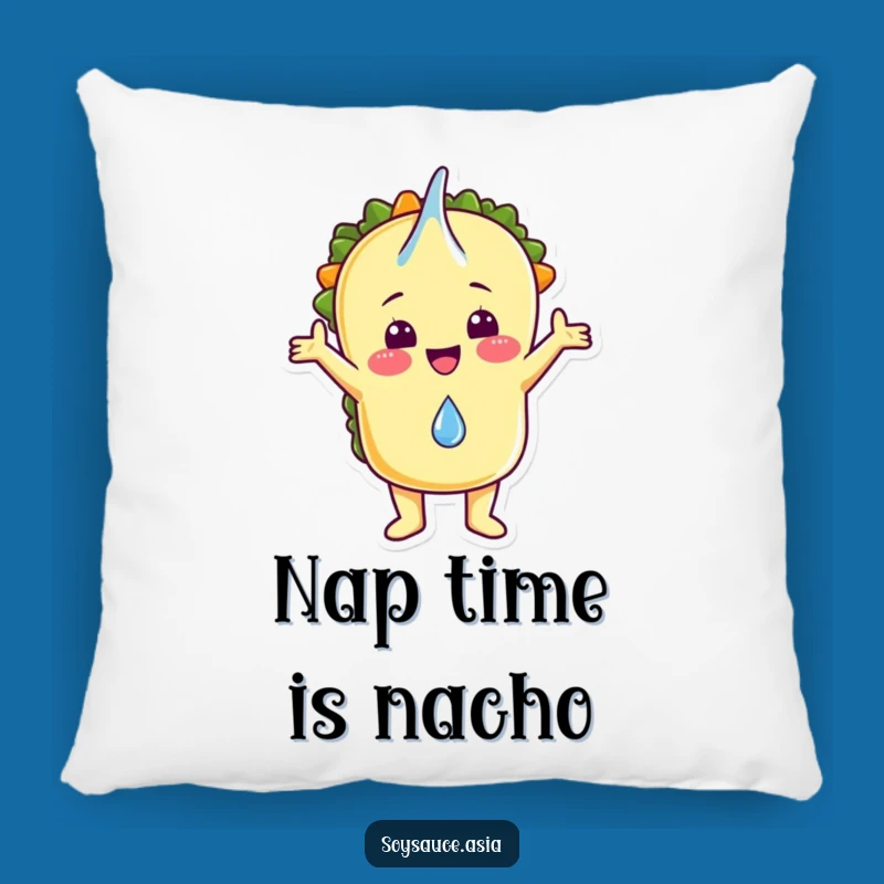 Funny Taco Rain Drop Accent Pillow - Comfy & Hilarious Home Decor Addition