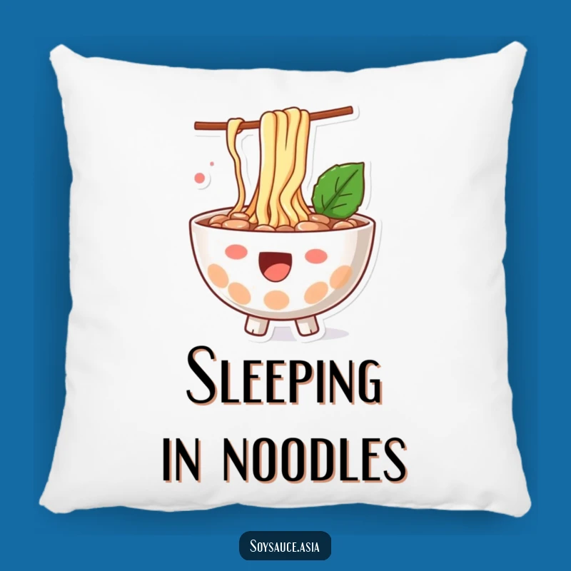 Funny Ramen Splash Pillow: Snuggle Up with Cozy Noodle Comfort