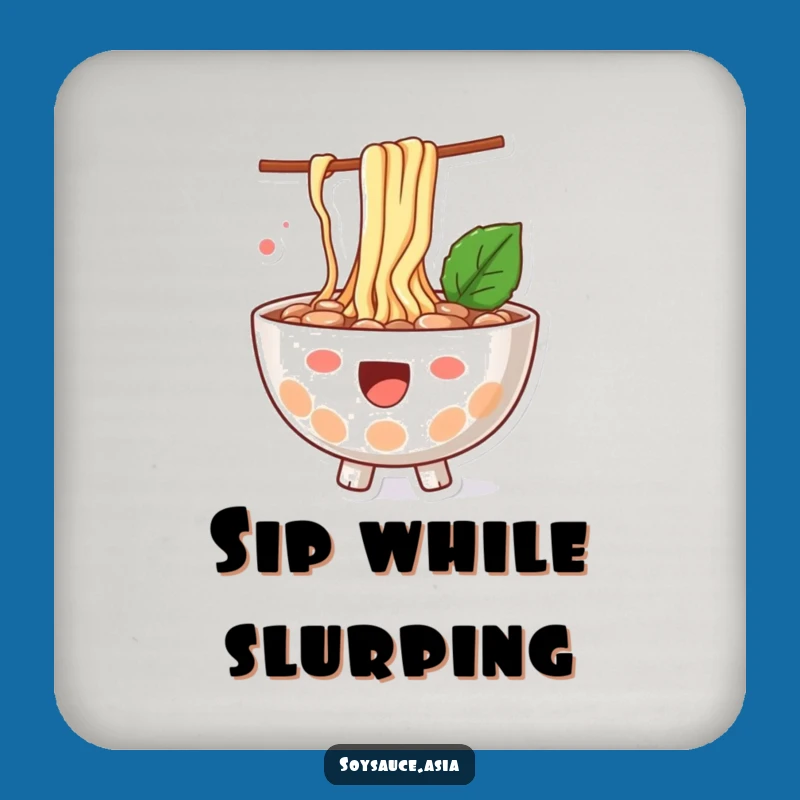 Funny Ramen Splash Coaster: Protect Surfaces with Noodle Joy