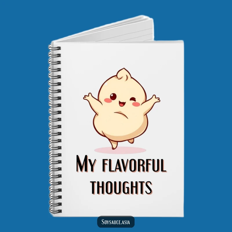 Funny Dancing Dumpling Notebook - Capture Thoughts with Wobbly Charm