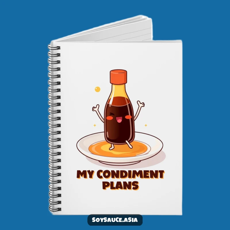 Funny Soy Sauce Dancer Notebook: Jot Down Recipes with Joyful Flair