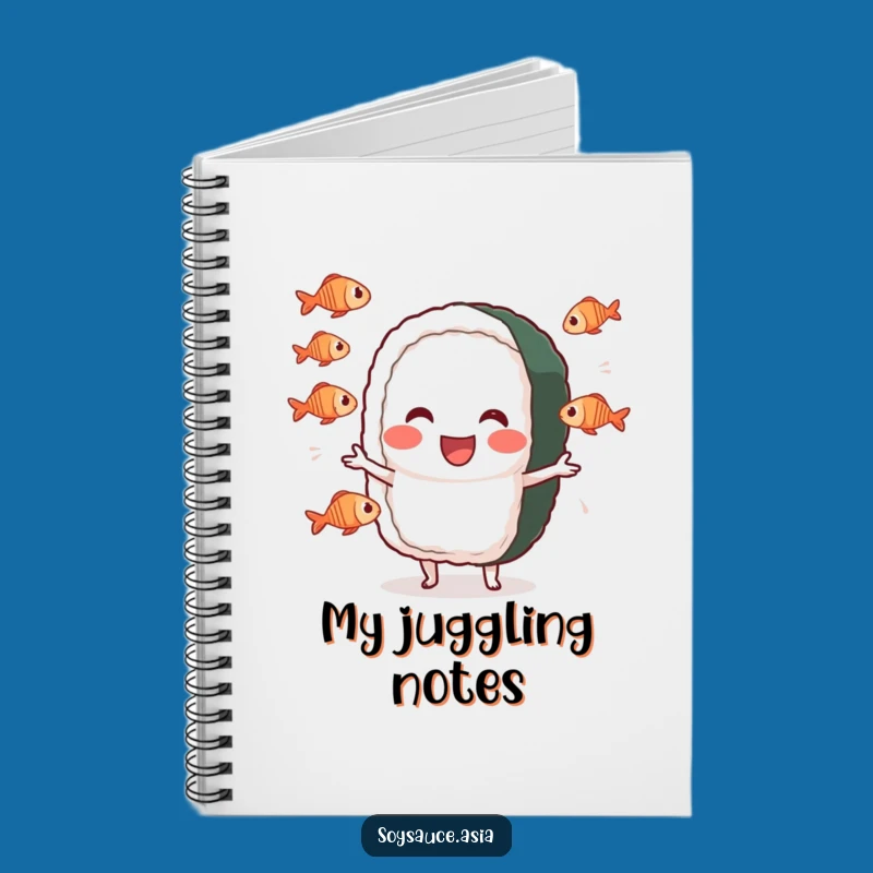 Funny Sushi Juggler Notebook: Jot Down Ideas with Culinary Flair