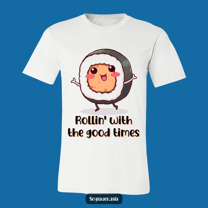 Funny Sushi Roll T-Shirt: Jigging Foodie Fun, Comical Apparel For Sushi Fans