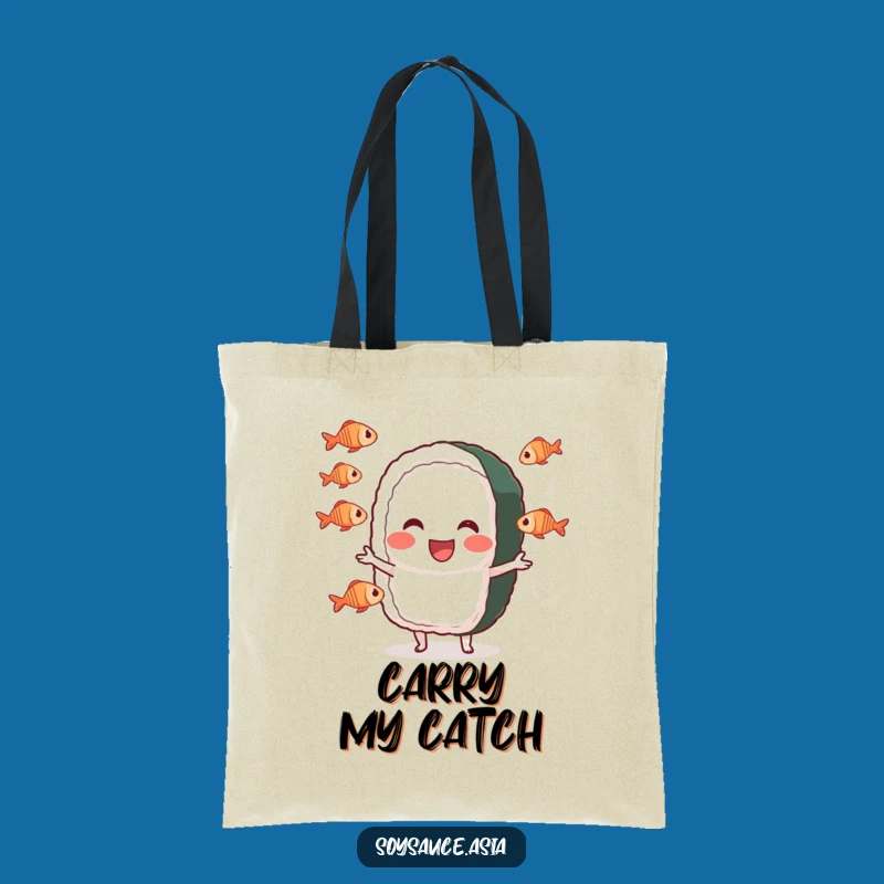 Funny Sushi Juggler Tote Bag: Carry Your Flair with Sushi Style