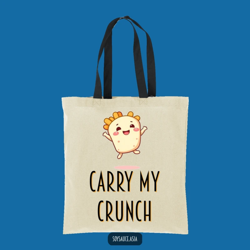 Funny Tempura Leap Tote Bag: Carry Your Joy with Crispy Flair